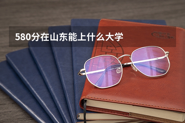 580分在山东能上什么大学