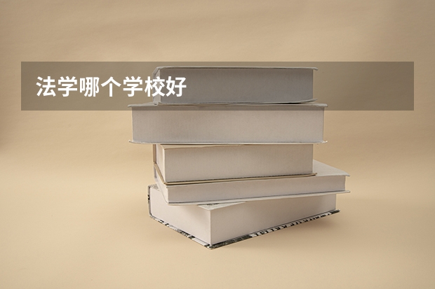 法学哪个学校好