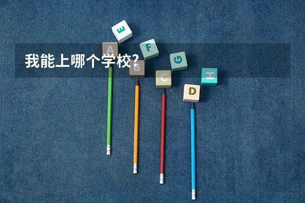 我能上哪个学校?