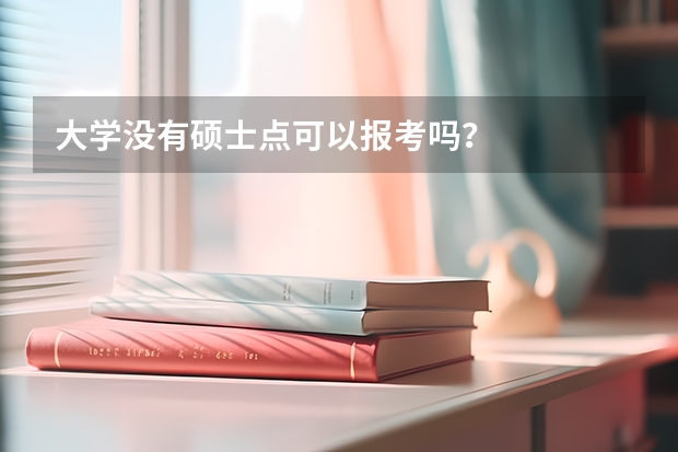 大学没有硕士点可以报考吗？