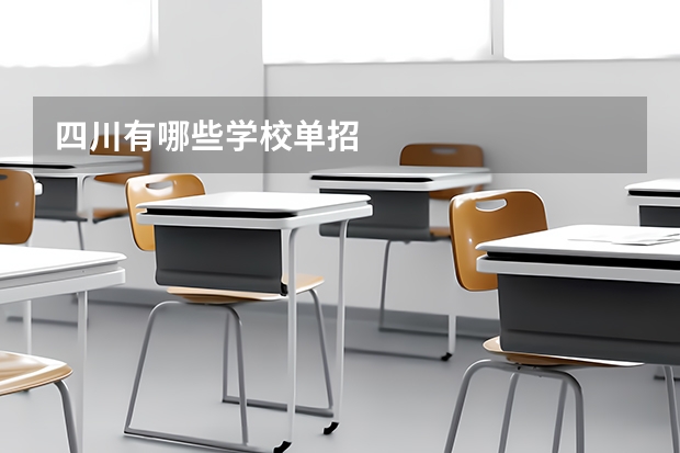 四川有哪些学校单招