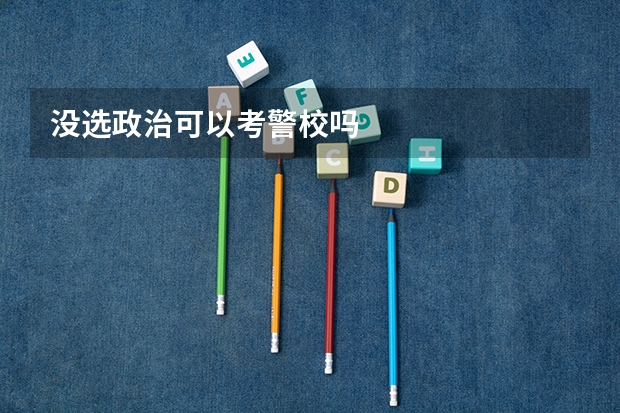 没选政治可以考警校吗