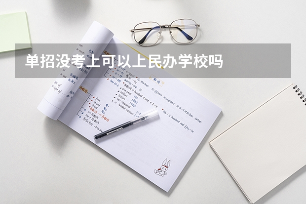 单招没考上可以上民办学校吗