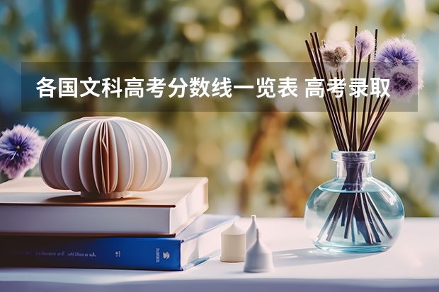 各国文科高考分数线一览表 高考录取分数线一览表