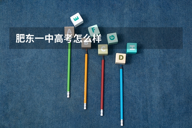肥东一中高考怎么样