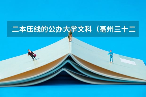 二本压线的公办大学文科（亳州三十二中录取名单）