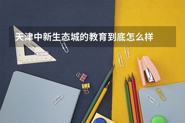 天津中新生态城的教育到底怎么样