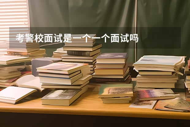 考警校面试是一个一个面试吗