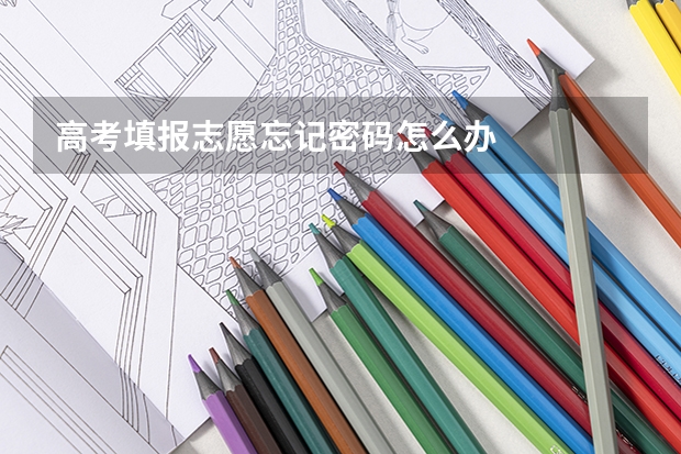 高考填报志愿忘记密码怎么办