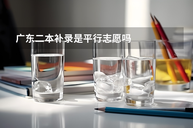 广东二本补录是平行志愿吗