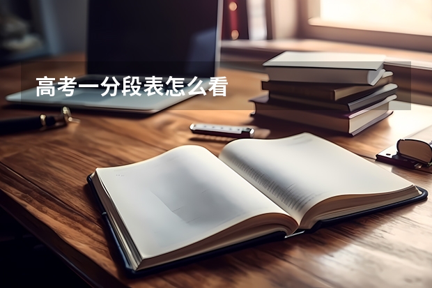 高考一分段表怎么看