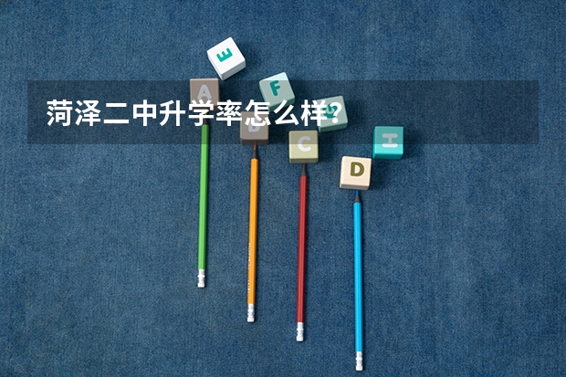 菏泽二中升学率怎么样？