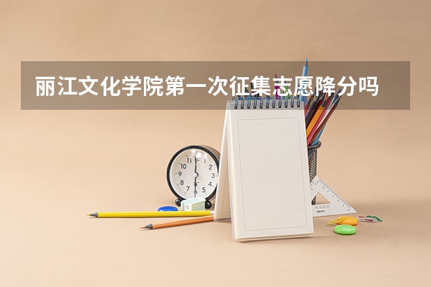 丽江文化学院第一次征集志愿降分吗
