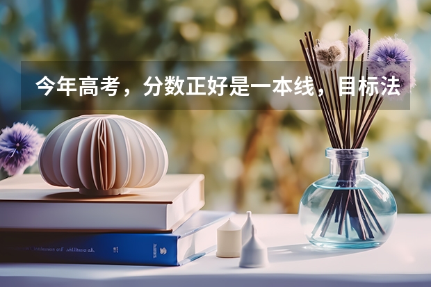 今年高考，分数正好是一本线，目标法学，有没有什么好的志愿推荐啊