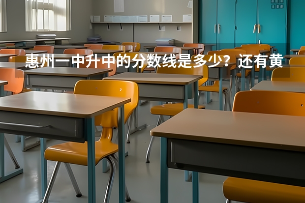 惠州一中升中的分数线是多少？还有黄冈、惠高的。