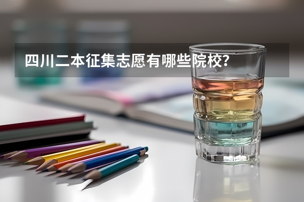 四川二本征集志愿有哪些院校？