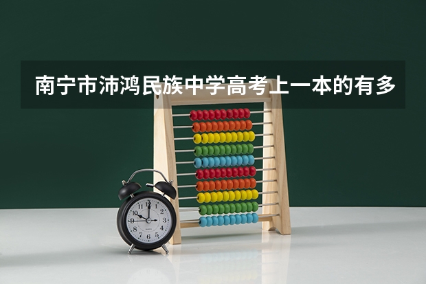 南宁市沛鸿民族中学高考上一本的有多少人？