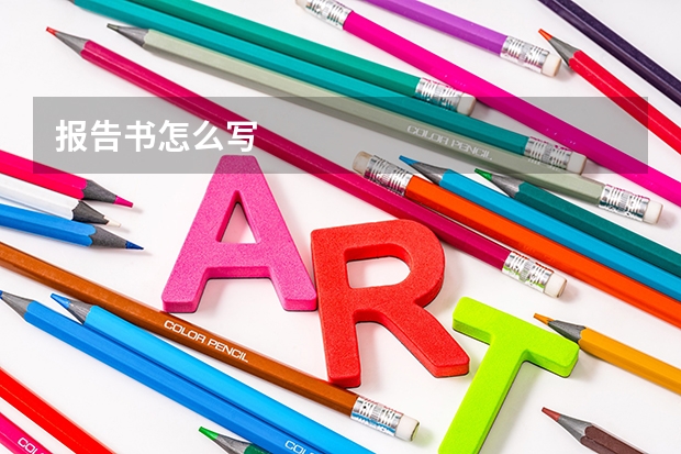 报告书怎么写
