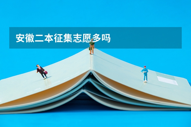 安徽二本征集志愿多吗