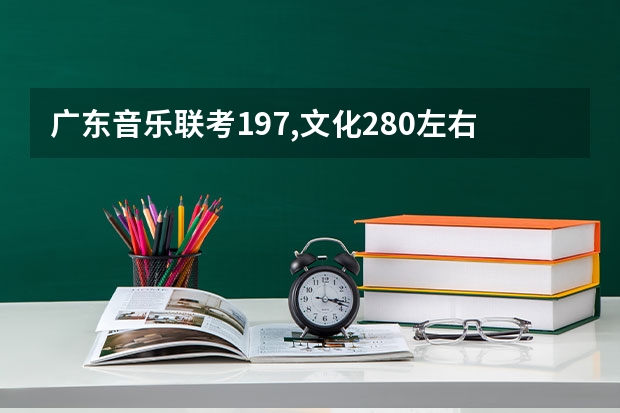 广东音乐联考197,文化280左右能上什么学校？