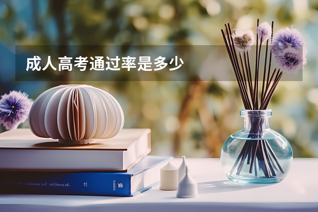 成人高考通过率是多少