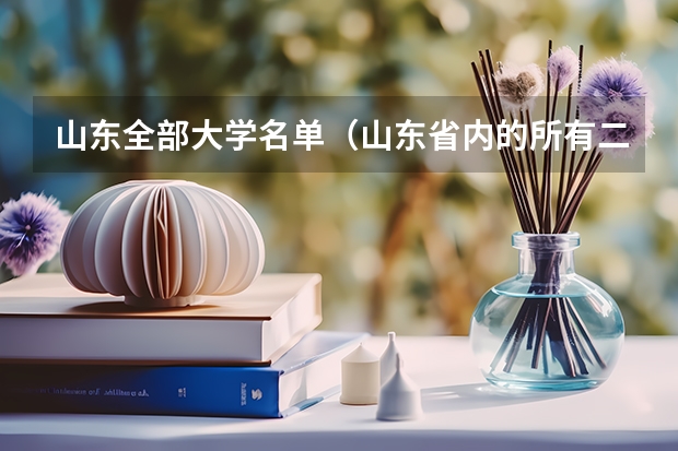 山东全部大学名单（山东省内的所有二本院校名单）