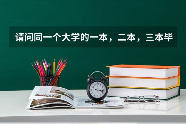 请问同一个大学的一本，二本，三本毕业证有区别吗