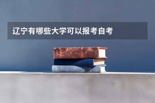 辽宁有哪些大学可以报考自考