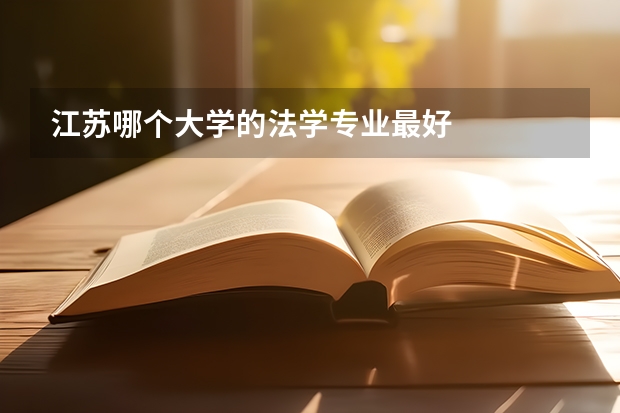 江苏哪个大学的法学专业最好