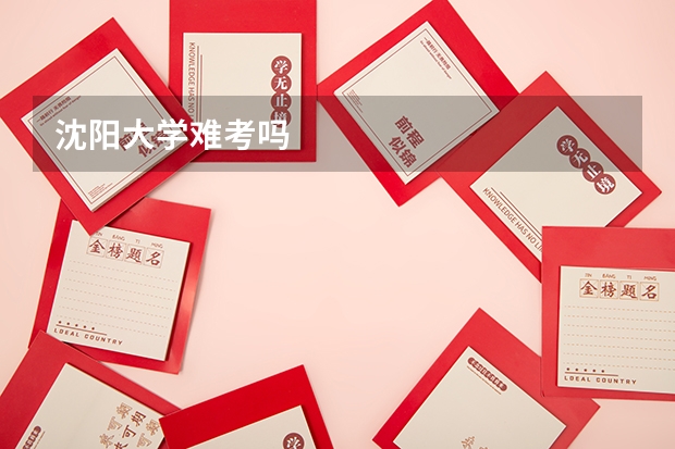 沈阳大学难考吗