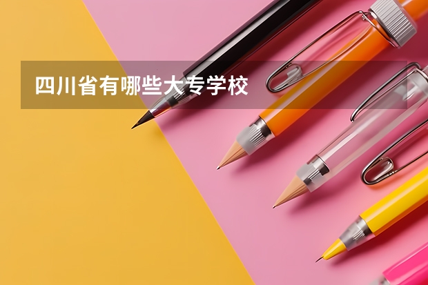 四川省有哪些大专学校
