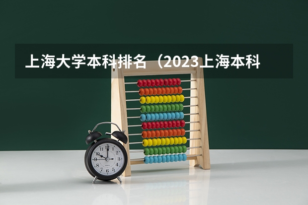 上海大学本科排名（2023上海本科大学排名）