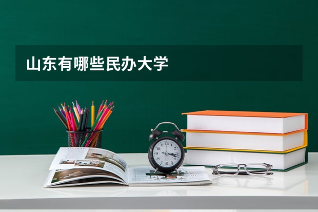 山东有哪些民办大学