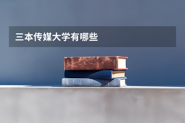 三本传媒大学有哪些