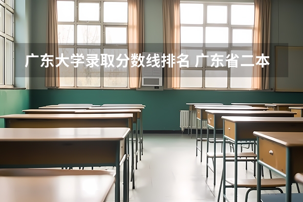 广东大学录取分数线排名 广东省二本大学排名及分数线