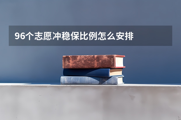 96个志愿冲稳保比例怎么安排