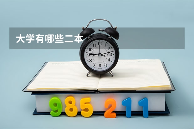 大学有哪些二本