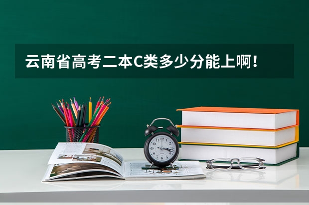云南省高考二本C类多少分能上啊！
