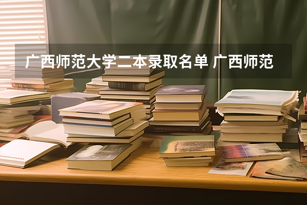 广西师范大学二本录取名单 广西师范大学录取分数线2023二本