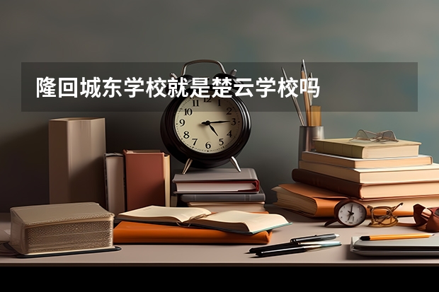 隆回城东学校就是楚云学校吗