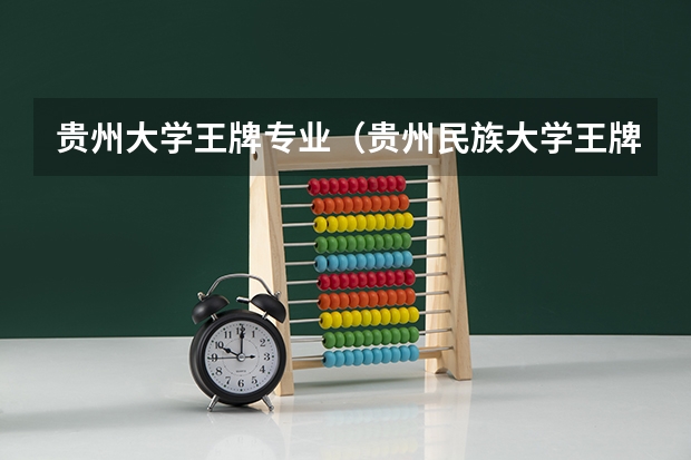 贵州大学王牌专业（贵州民族大学王牌专业）