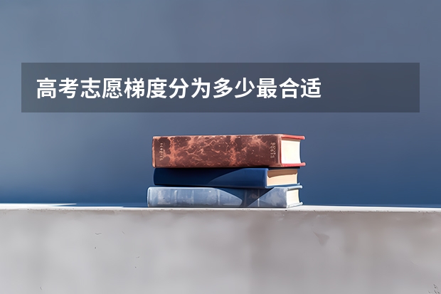 高考志愿梯度分为多少最合适