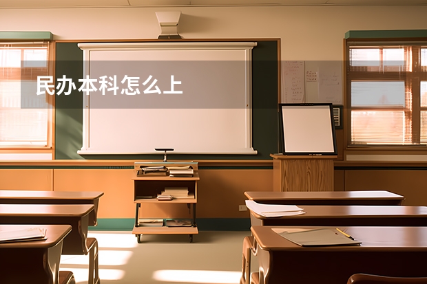 民办本科怎么上