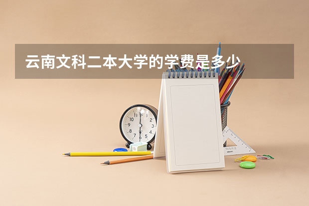云南文科二本大学的学费是多少