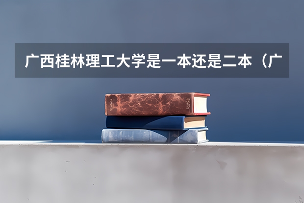 广西桂林理工大学是一本还是二本（广西最低分的二本大学）