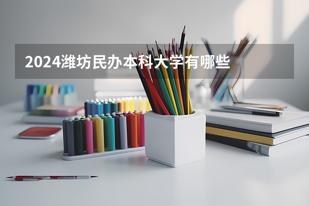 2024潍坊民办本科大学有哪些