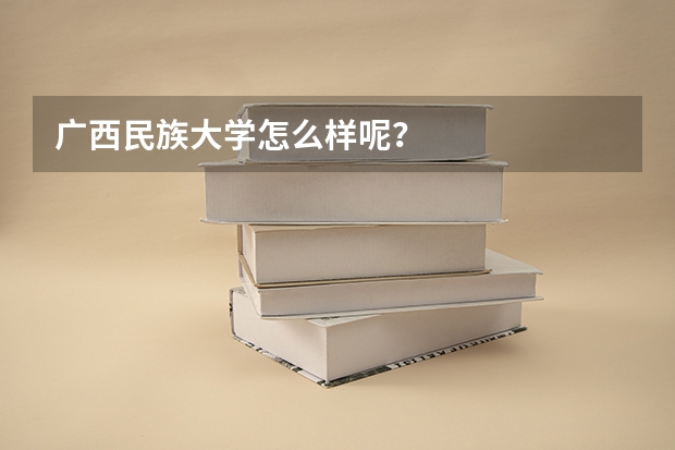 广西民族大学怎么样呢？