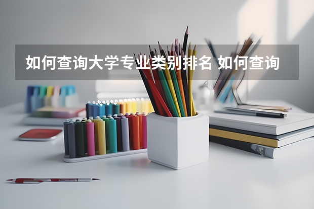 如何查询大学专业类别排名 如何查询考研专业排名