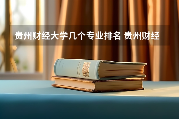 贵州财经大学几个专业排名 贵州财经大学有哪些专业