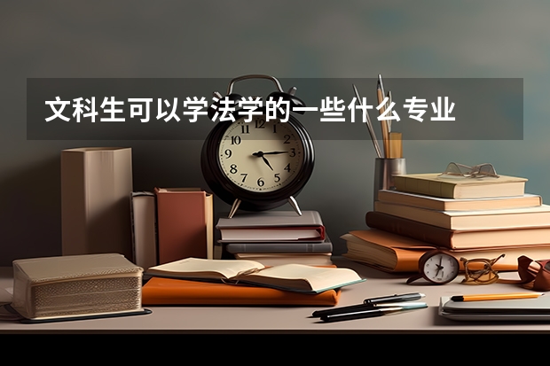 文科生可以学法学的一些什么专业